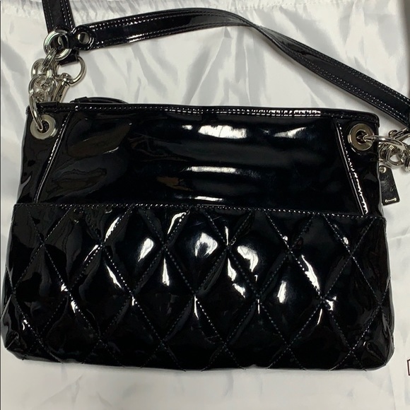 Women’s Black Patent Leather COACH Messenger Purse - Picture 4 of 8